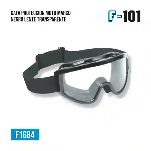 Gafa Deportiva Moto Marco Negro Lente Transparente