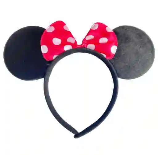 Diadema Balaca Vincha Minnie Lazo Rojo Para Hora Loca, Halloween, Carnaval