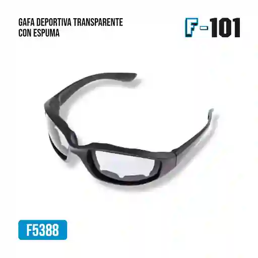 Gafa Deportiva Transparente Con Espuma