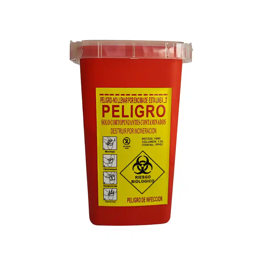 Caja Guardián De Seguridad Para Desecho De Objetos Cortopunzantes