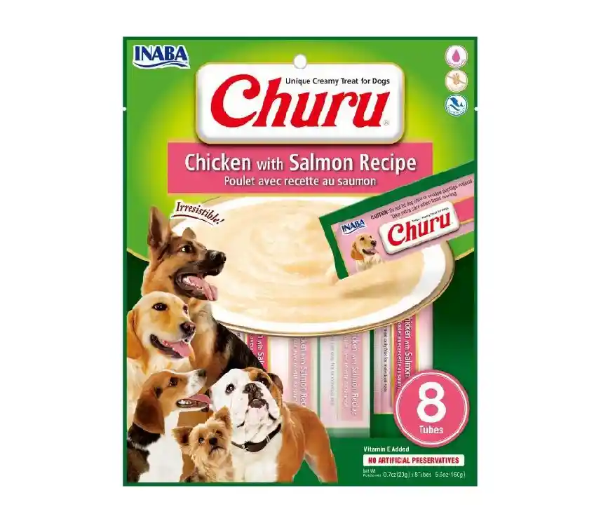 Churu Dogs Pollo Con Salmon X 8unidades