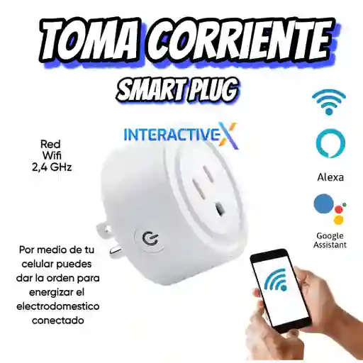 Enchufe Inteligente Toma Corriente Wifi Alexa - Google Home / Toma Corriente Smart Plug