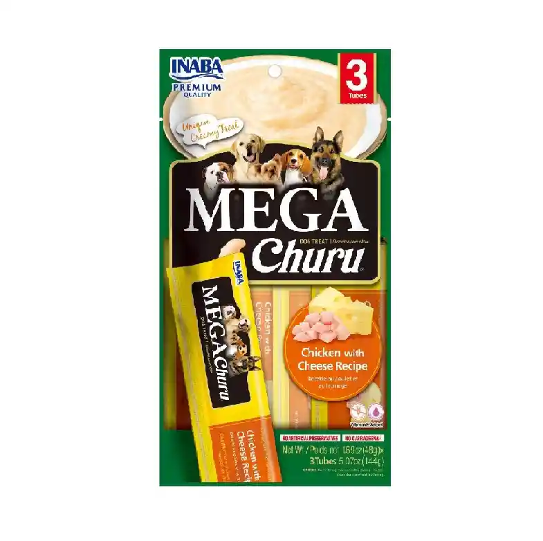 Churu Dogs Mega Churu Pollo Con Queso X 3unidades