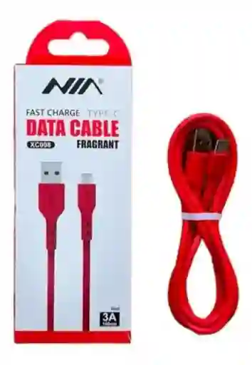 Cable De Carga Y Datos Nia Tipo C Redondo Xc-008 1 Mt