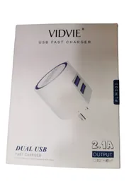 Cargador Vidvie Tipo C Usb Fast Changer Dual Usb