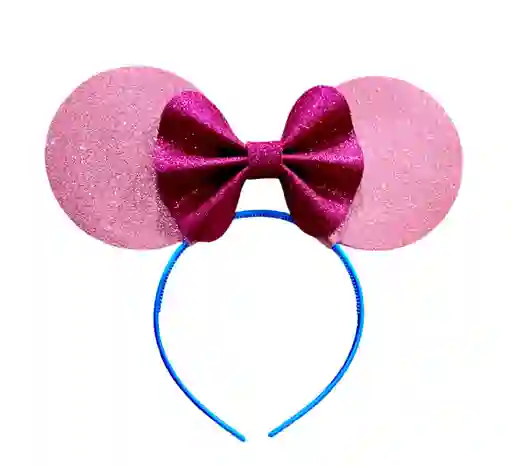 Diadema Balaca Vincha Minnie Mouse Escarchada