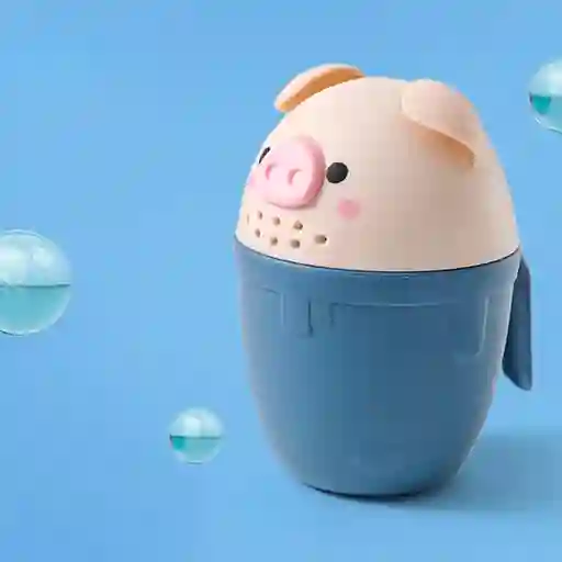 Regadera Didáctica De Cerdito, Material De Alta Calidad Y Diseño Encantador Azul