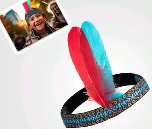 Diadema Indio Plumas
