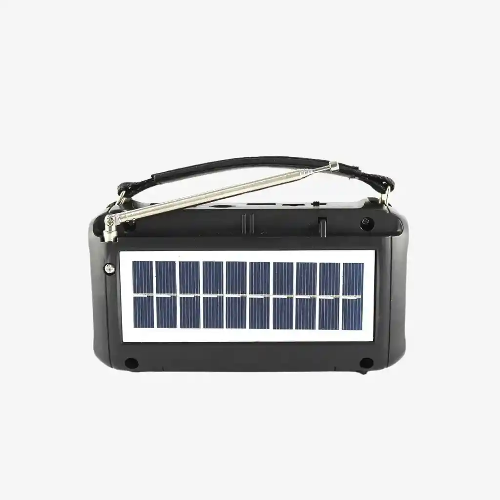Radio (chicago) Carga Solar, Reflector De Iluminación, Sintoniza Am/fm/sw/usb/sd/bluetooth