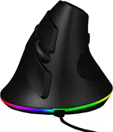 Mouse Vertical Alambrico Gamer Rgb Unitec | 7 Bot 7200 Dpi