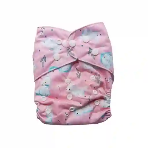 Pañal De Tela Ecológico Para Bebés Rosa - Conejos
