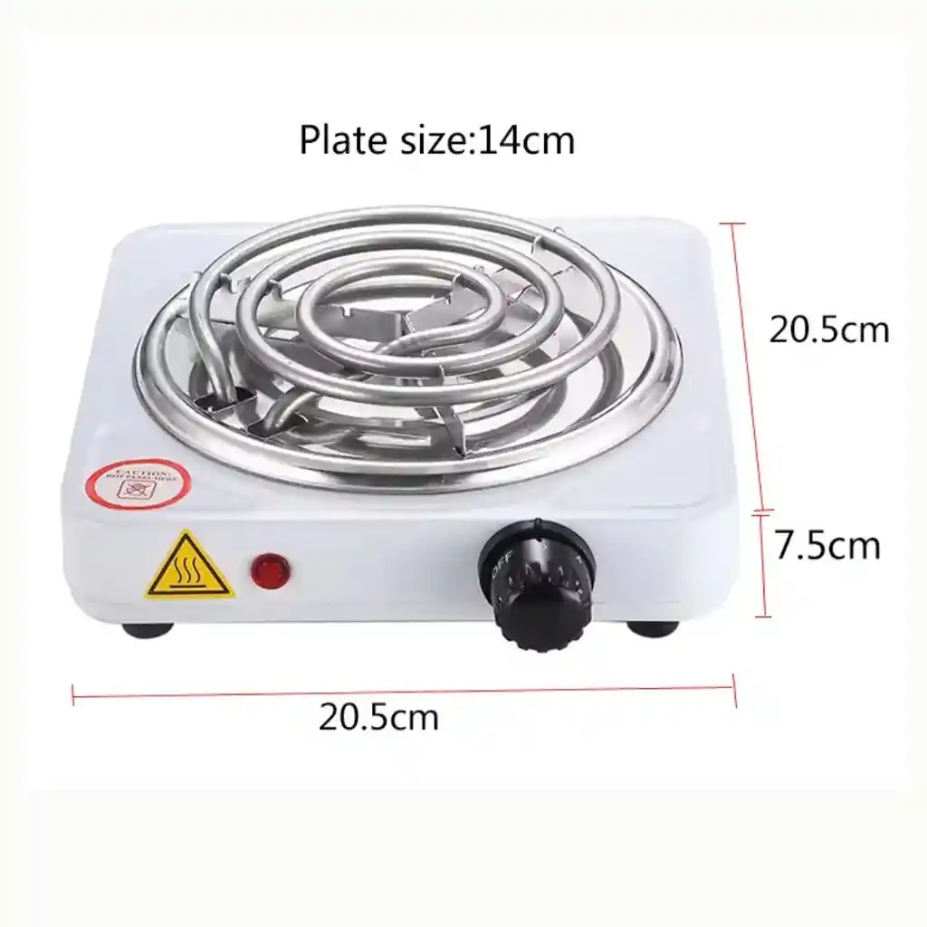 Cocina Electrica 1 Puesto Hornilla Hot Plate Jx-100w Color Blanco 110v