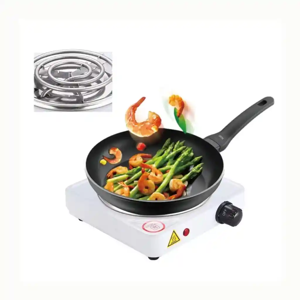 Cocina Electrica 1 Puesto Hornilla Hot Plate Jx-100w Color Blanco 110v