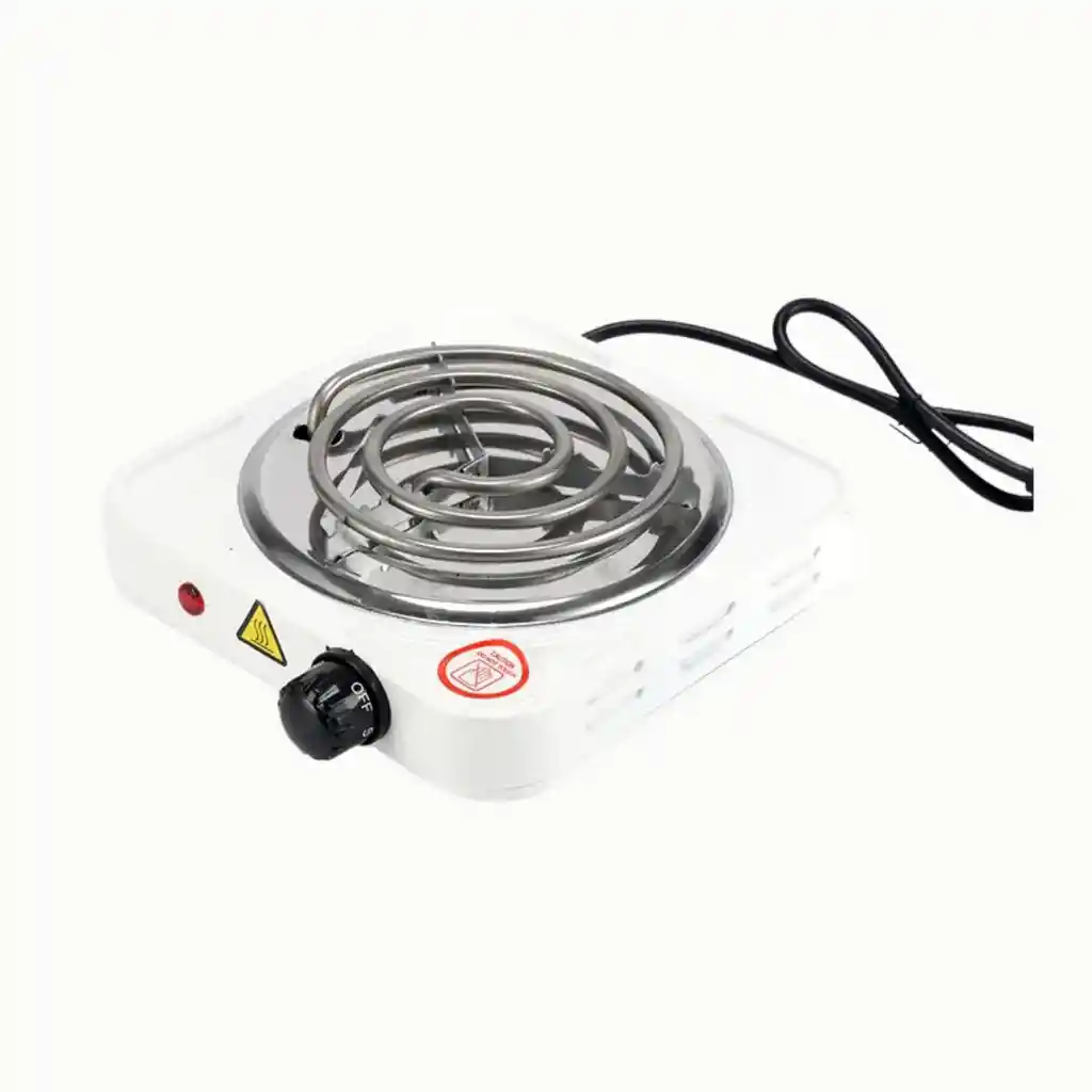 Cocina Electrica 1 Puesto Hornilla Hot Plate Jx-100w Color Blanco 110v