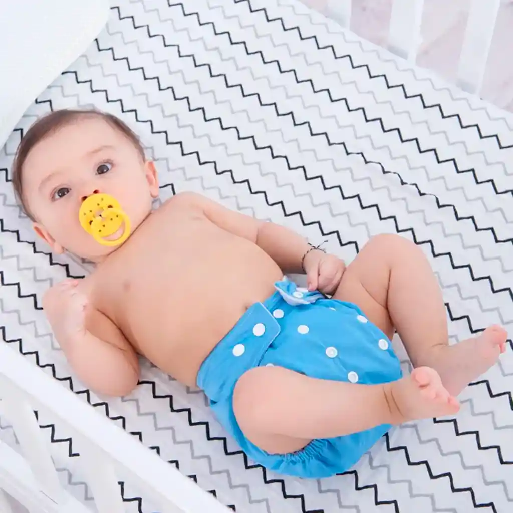 Pañal De Tela Ecológico Para Bebés Azul - Océano