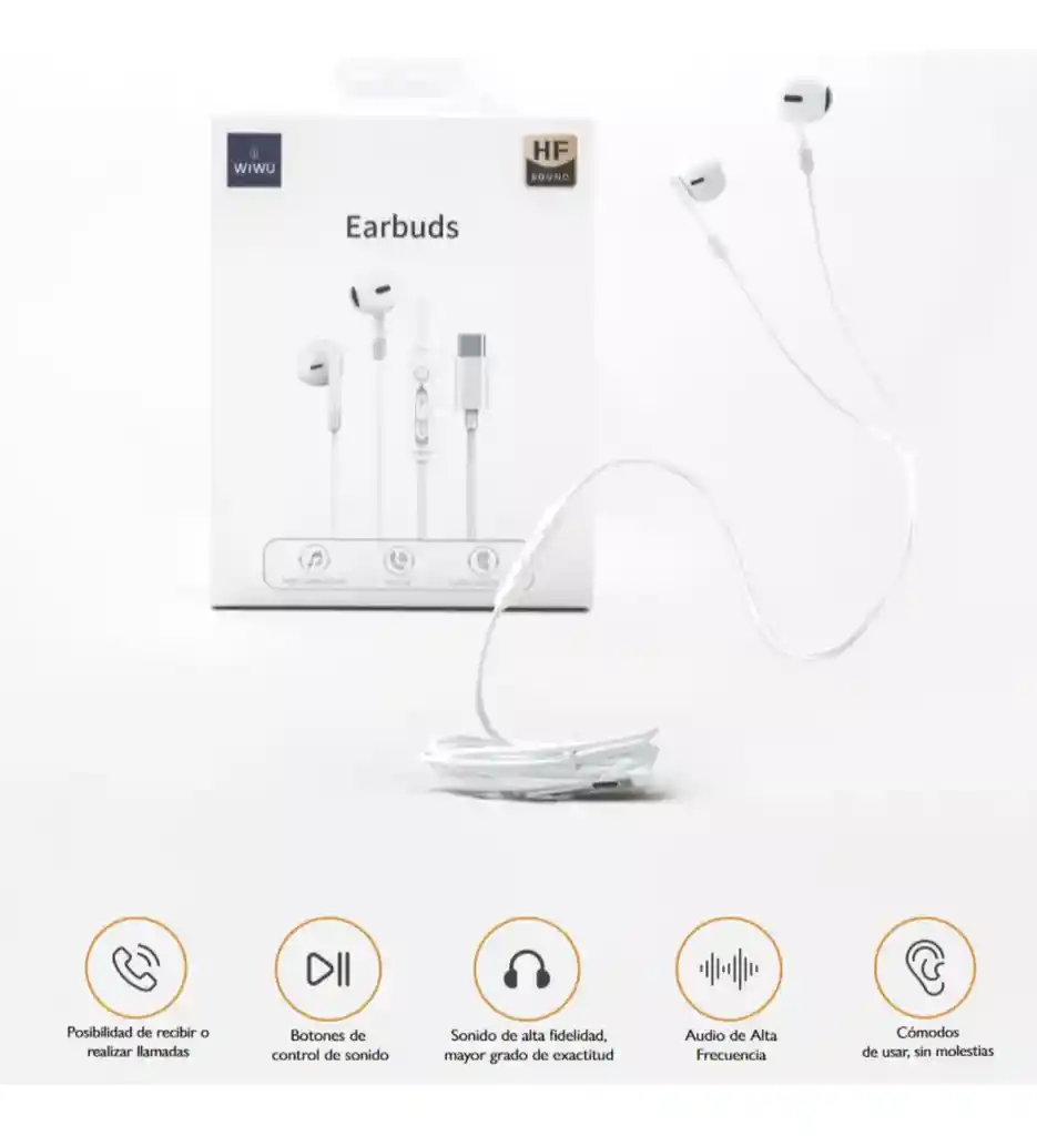 Audifonos Ear Buds Tipo C / Compatible Con Iphone