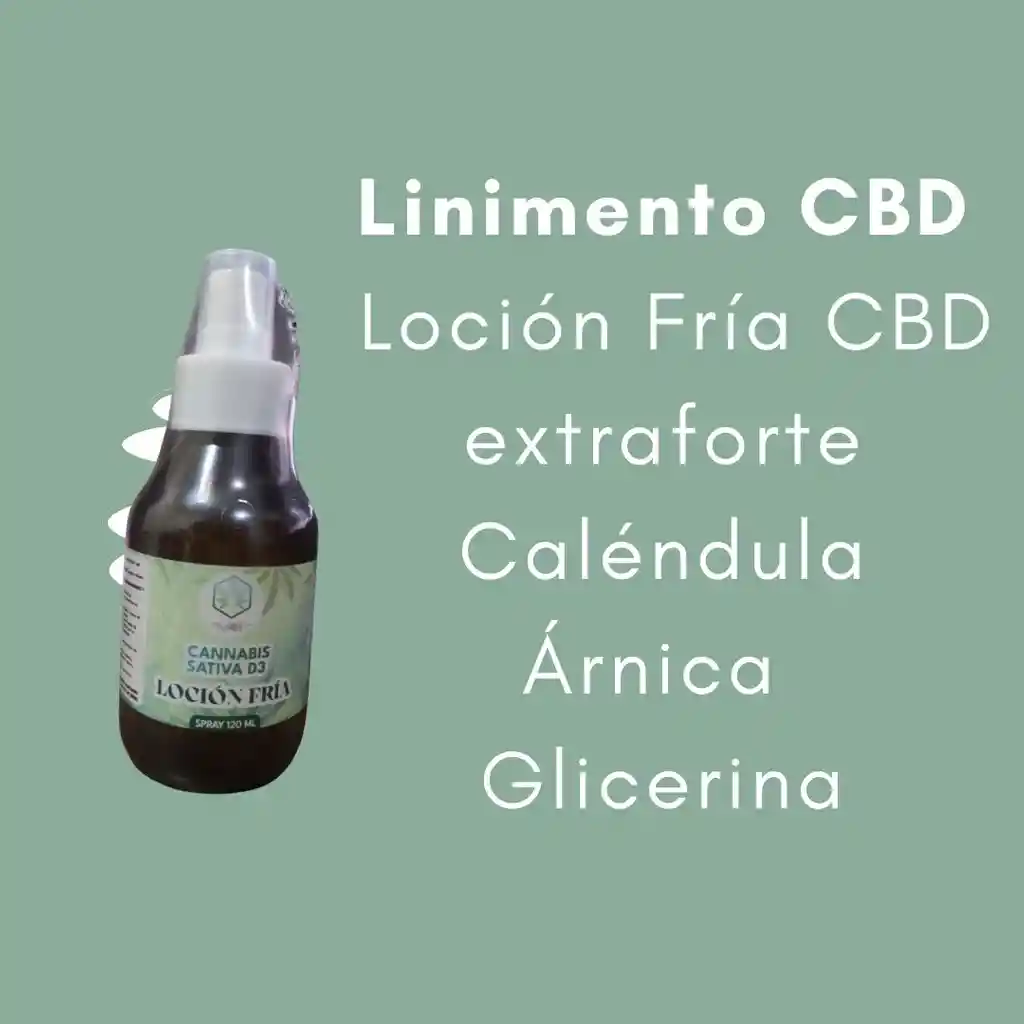 Spray Cbd Linimento Cbd Locion Fria Cbd Caléndula, Árnica