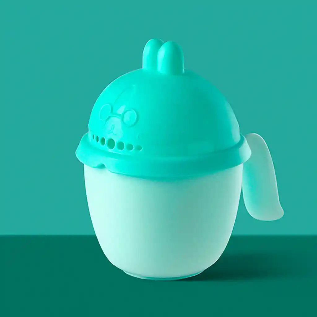Regadera Didáctica Para Bebé Diseño De Conejito Verde Menta
