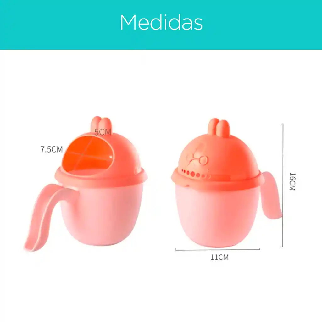 Regadera Didáctica Para Bebé Diseño De Conejito Rosado