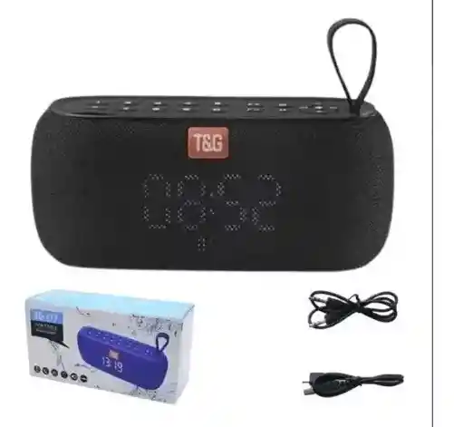 Parlante Reloj Bluetooth Speaker Radio Fm Aux Portatil Tg177