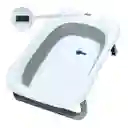 Bañera Para Bebe Plegable Con Termómetro Y Almohadilla Antideslizante Gris