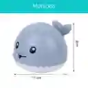 Juguete De Baño Flotante Con Luz Y Aspersor De Agua En Diseño De Ballena Colores Neutros Blanco