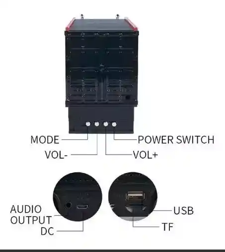 Parlante Altavoz Bocina Portátil Camión Ws-528