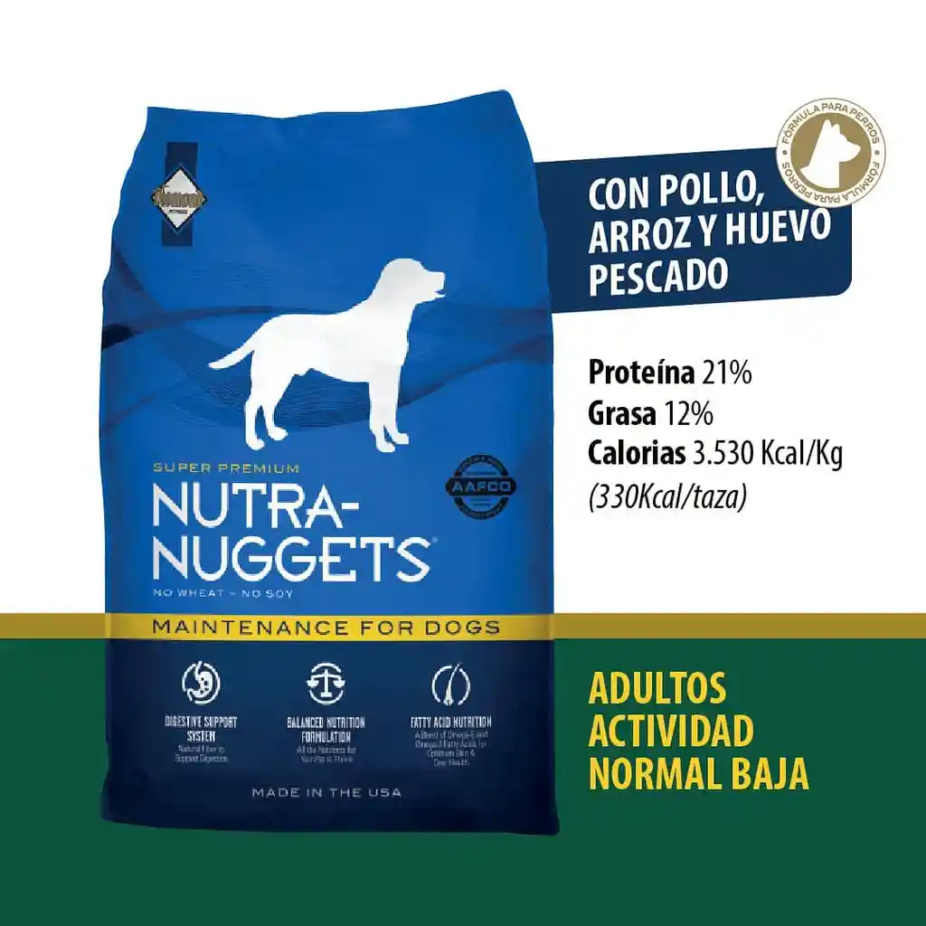 Nutra Nuggets Mantenimiento Pollo 1 Kg Nutra Nuggets Perro Mantenimiento 1 Kg