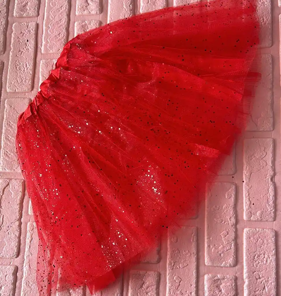 Tutu Adulto Rojo Talla Unica