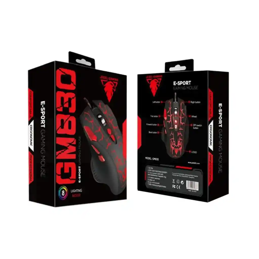 Mouse Gamer Jedel Gm830 Conexión Usb