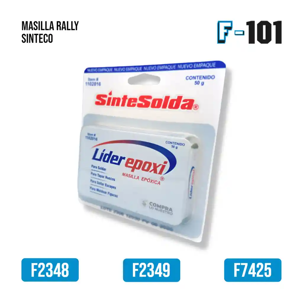 Masilla Sinteco 50 Grs (sintesolda)