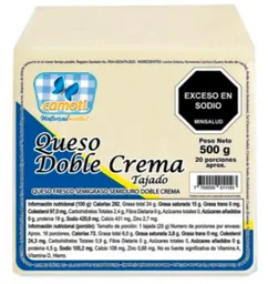 Camoti - Queso Doble Crema Tajado