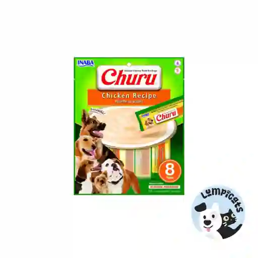 Inaba Dog Snack Churu 8 Piezas - Chicken - Pollo 160 Gr Alimento Para Perros