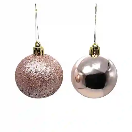 Bolas Navideñas Rose Gold 16pzs 5cm Expressions