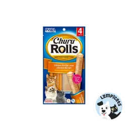 Inaba Cat Snack Churu - Rolls 4p 40 Gr Alimento Húmedo Para Gatos