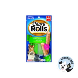 Inaba Cat Snack Churu - Rolls 4p 40 Gr Alimento Para Gatos