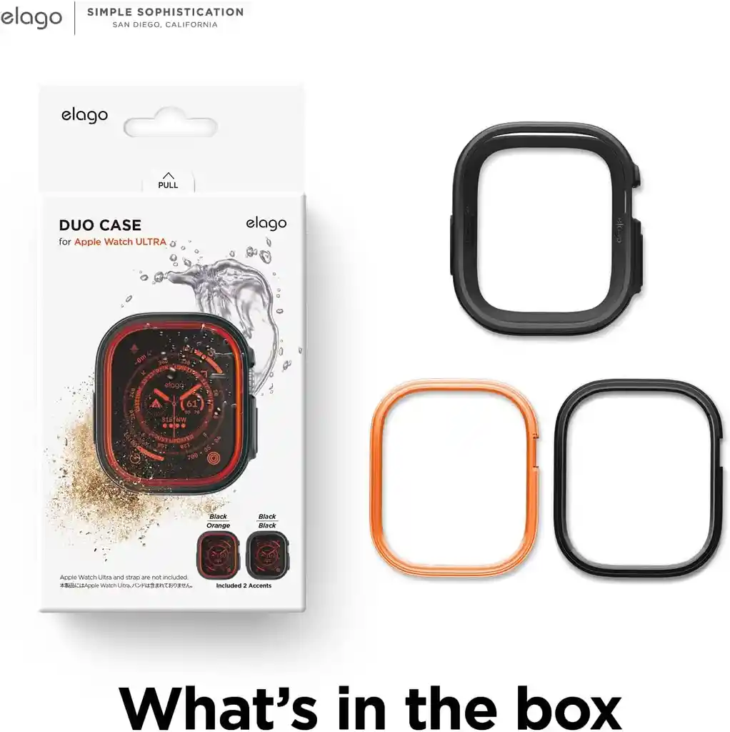 Estuche Dúo Para Apple Watch Ultra 1 / 2 Elago En Negro