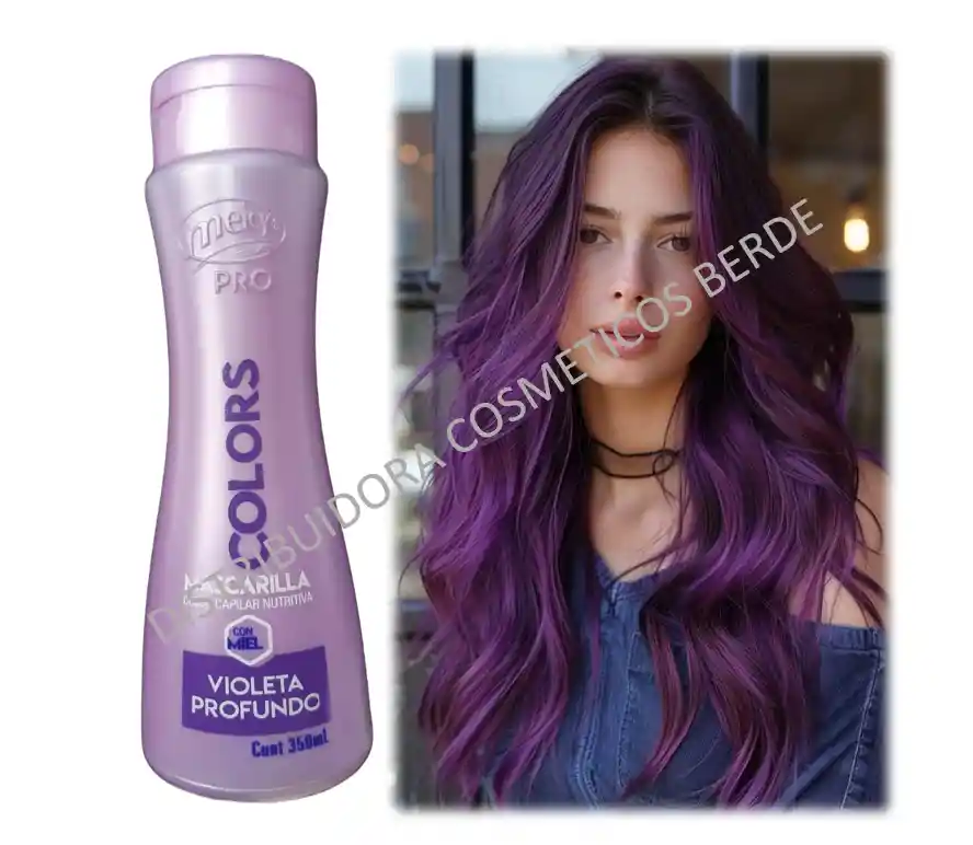 Mascarilla Color Violeta 350ml Meicy