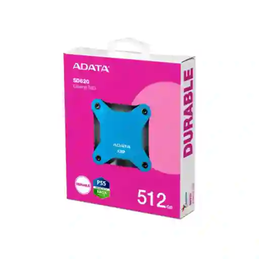 Adata Solido Externo 512gb Sd620-512gcbl Antigolpes Azul