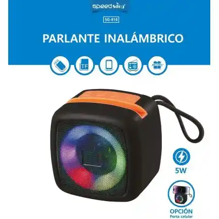 Mini Parlante Inalámbrico Speed Song Sg-816