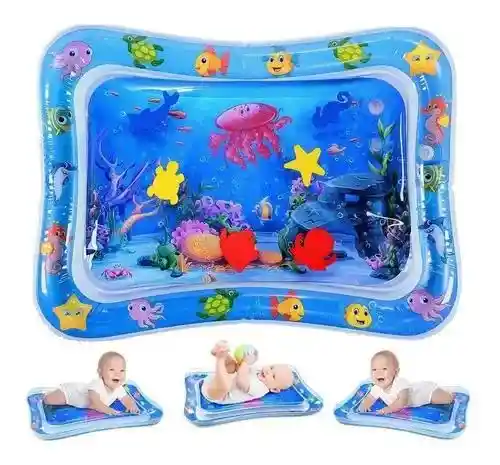 Colchoneta Tapete Alfombra Inflable Agua Estimulación Bebes