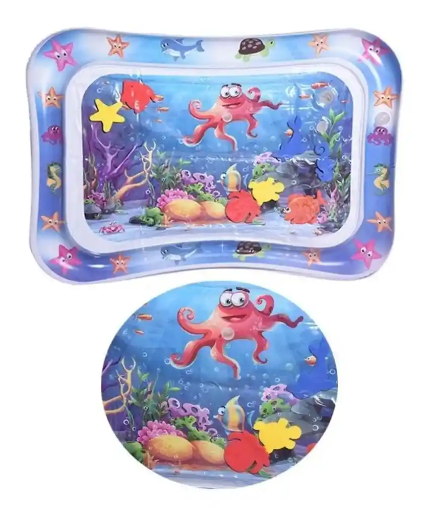 Colchoneta Tapete Alfombra Inflable Agua Estimulación Bebes