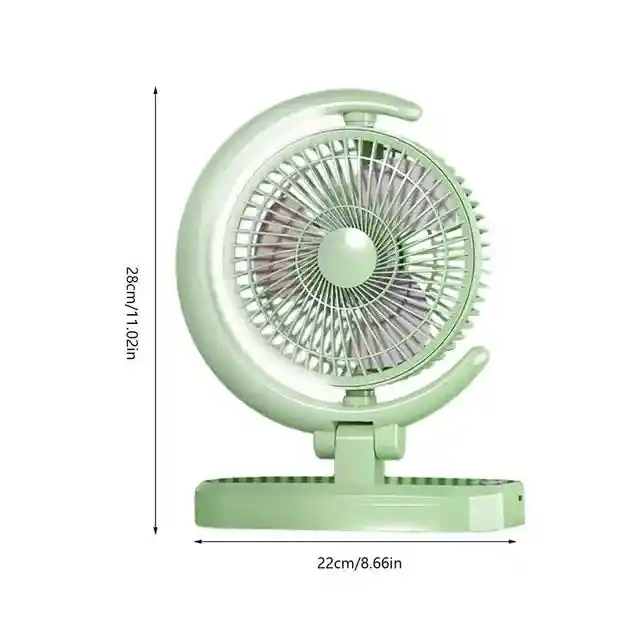 Ventilador Recargable Portatil De Escritorio Ajustable 3 Velocidades