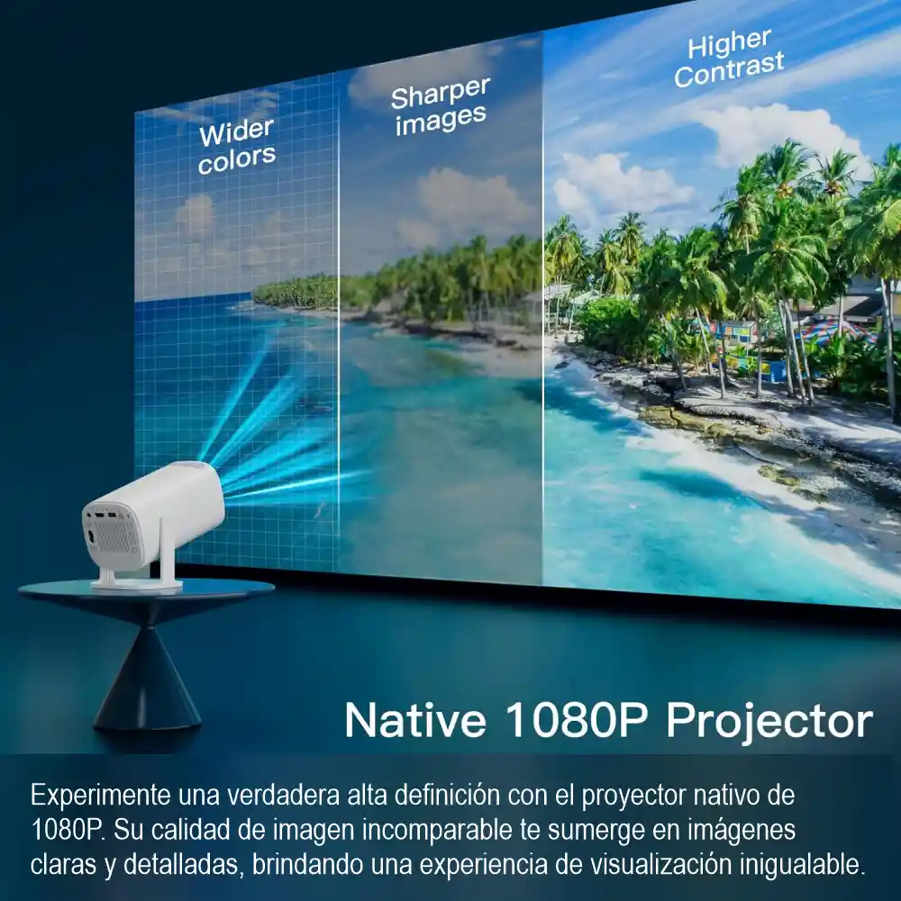 Proyector Inteligente 4k Android Bt 5.0 Wifi 5g 15000lm P30