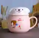 Mug Pocillo Perritos Con Tapa