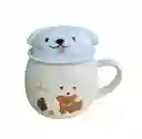 Mug Pocillo Perritos Con Tapa