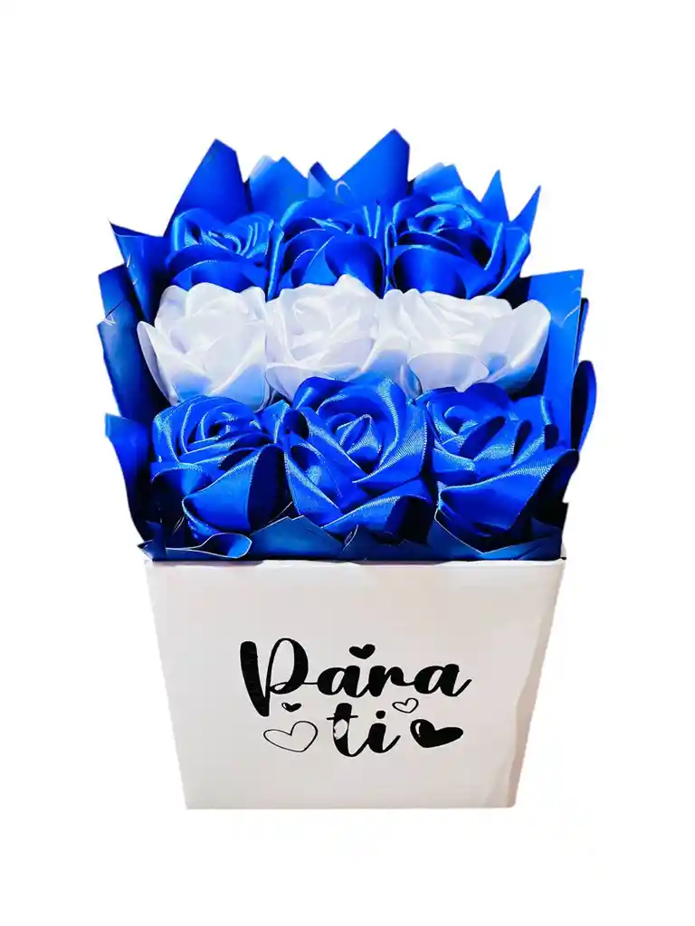 Regalo Alegria Especial Caja De Rosas Azules Eternas - Flores Inmortalizadas - Flores Eternas Feliz Dia - Feliz Cumpleaños - Amigos -persona Especial