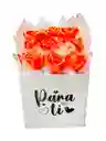 Regalo Para Princesas Especial Caja De Rosas Eternas Color Naranja - Flores Inmortalizadas - Flores Eternas Feliz Dia - Feliz Cumpleaños - Amigos -persona Especial