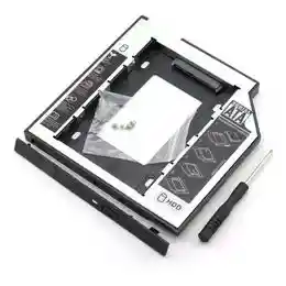 Caddy Adaptador Agrega Segundo Disco Duro Sata O Ssd A Pc Portatil Cd Dvd 12.7 Mm
