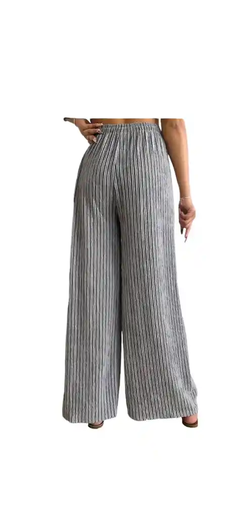 Pantalon Palazzo Rayas Plisado